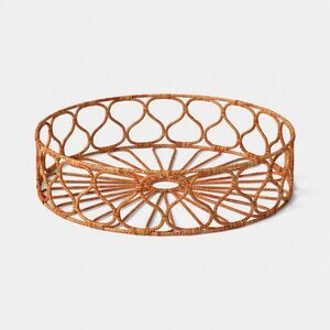 Rattan Wrapped Metal Tray - Threshold
